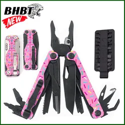 BHBT Folding Multitool Pliers Multi-functional Combination Tool Pliers Folding Scissors EDC Outdoor Equipment Swiss