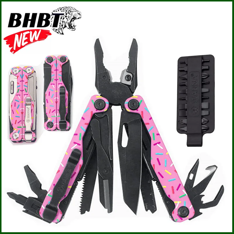 BHBT Folding Multitool Pliers Multi-functional Combination Tool Pliers Folding Scissors EDC Outdoor Equipment Swiss