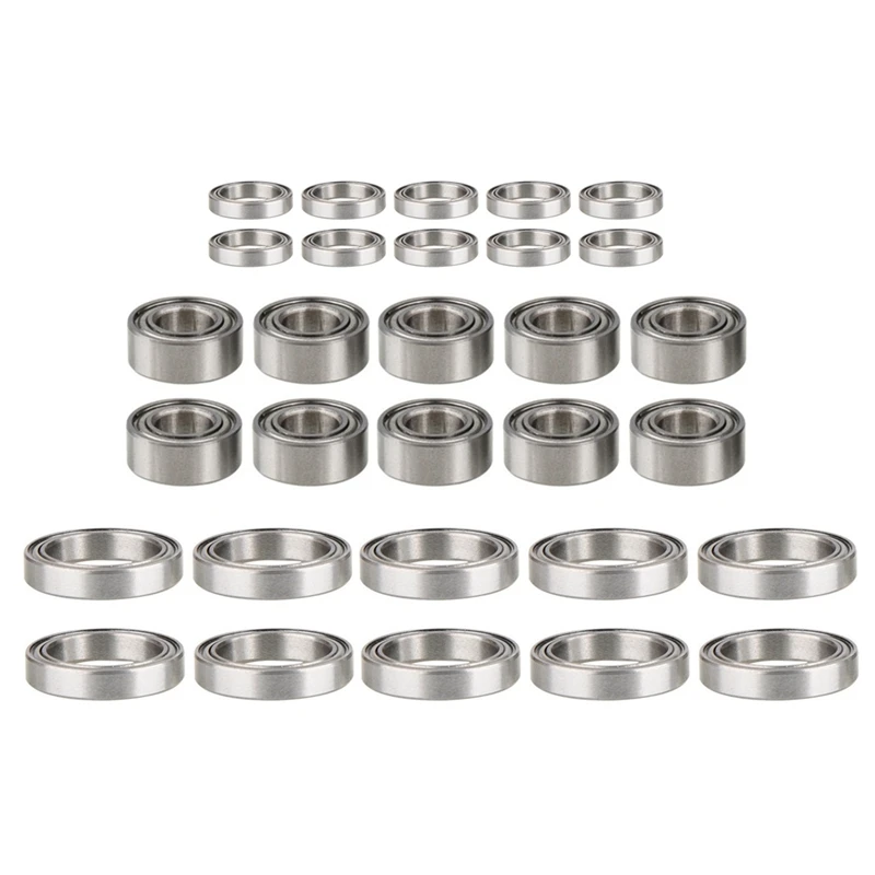 30Piece Steel Ball Bearing Set For ZD Racing DBX-10 10421-S 9102 1/10 RC Car Upgrade Parts Accessories