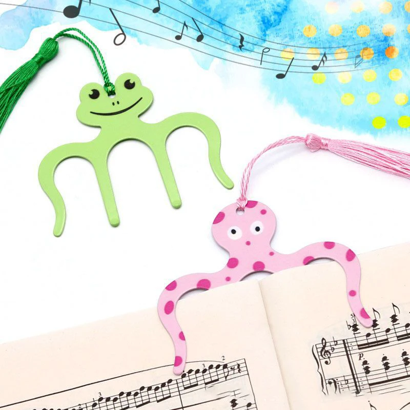 Cartoon Cute Animal Metal Music Book Clips Sheet Music Holders Music Piano Page Holder Bookmark Akcesoria do instrumentów muzycznych