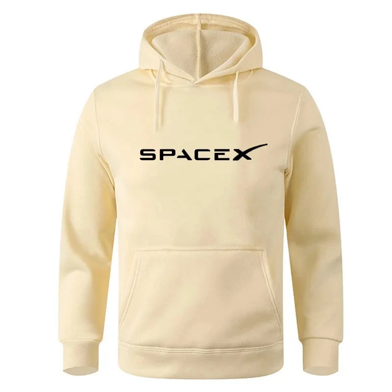 Space X Space Travel Print Hoodie Men Women Fleece Sporty Oversiz Cotton Hoodies Man Hip Hop Style Sweatshirt Fashion Streetwear