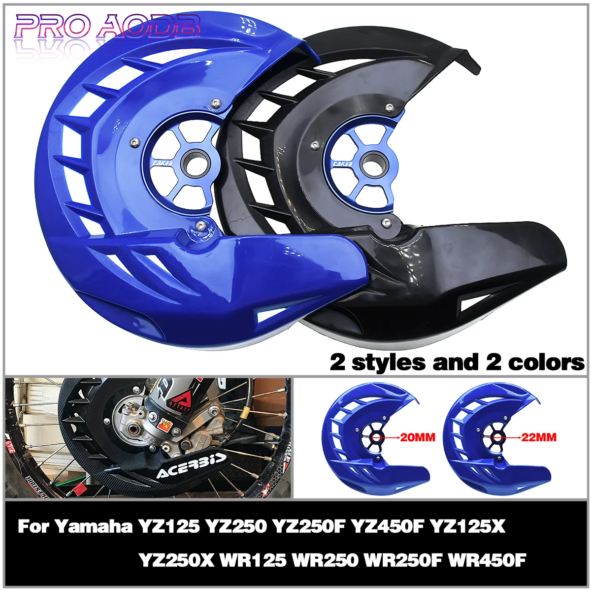 

Motorcycle Front Brake Disc Guard Cover Protector For Yamaha YZ125 YZ250 YZ250F YZ450F YZ125X YZ250X YZF YZX WR WRF 125 250 450