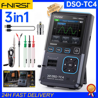 FNIRSI DSO-TC4 Upgrade 3 in 1 Digital Oscilloscope 10MHz 48Ms/s Transistor Tester Electronics Component Tester USB Charger Tools