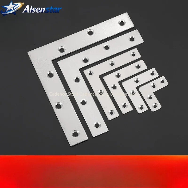 10pcs L-shaped corner code connector, furniture repair fastener, used to stabilize tables, chairs, cabinets