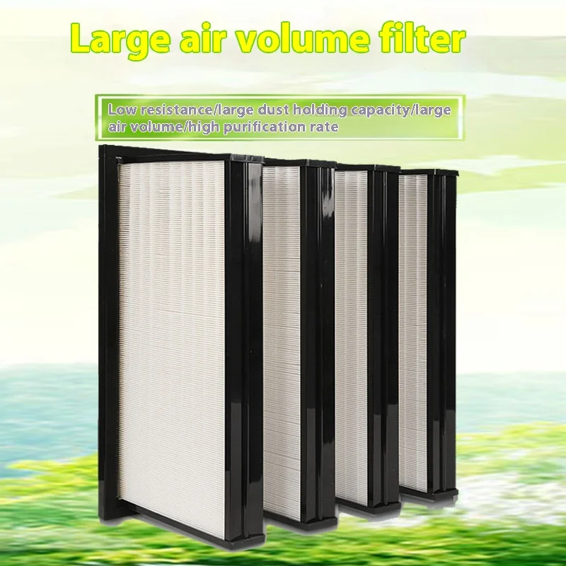 

W-Type High Airflow Fresh Air Conditioner Combination Purification Filter Dense Pleat ABS Plastic Frame V-Type Bag Filter New