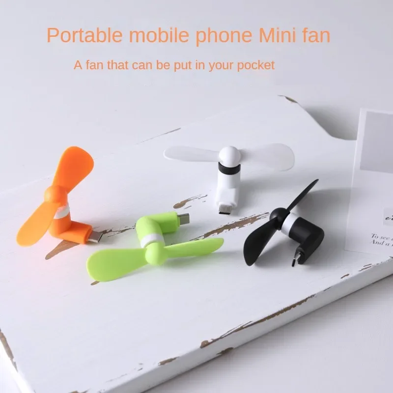 

Type-C Mini Fan Suitable for Mobile Phone/computer Summer Cool Breeze Handheld Small Fan Gift Mini Fan