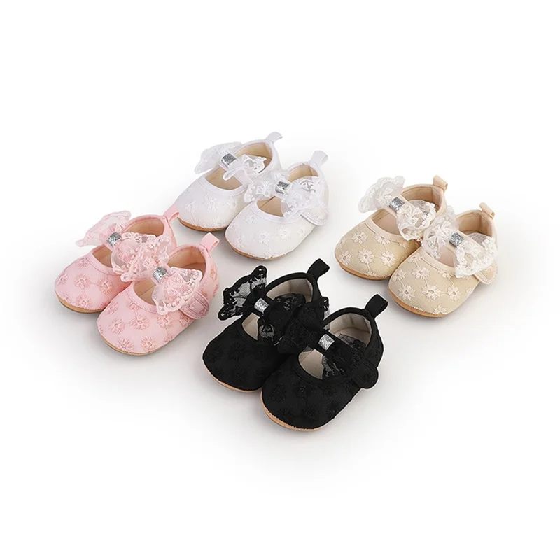 أحذية Blotona للفتيات الصغيرات ماري جين كاجوال مسطحة لطيفة بعقدة على شكل فيونكة لؤلؤية للأطفال الصغار أحذية سرير الأطفال الرضع #2