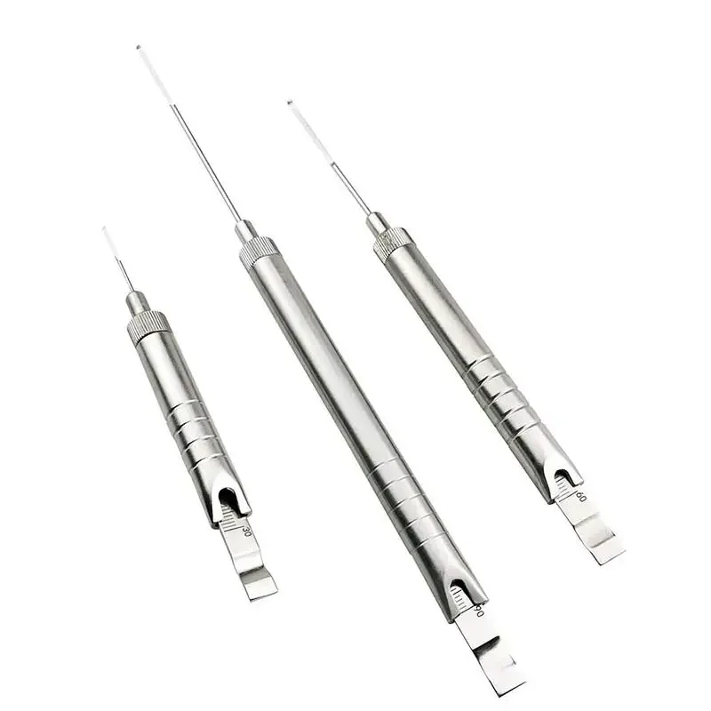 

Stainless Steel Depth Gauge 40mm/60mm/90mm Orthopedics Veterinary Instruments