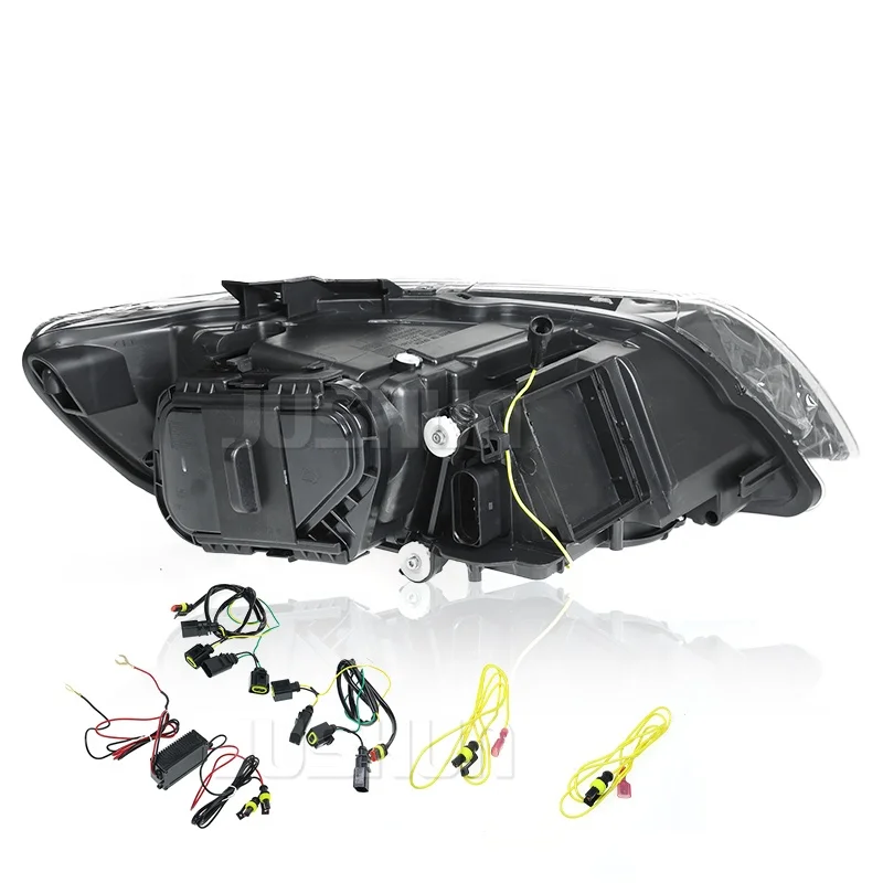 2006-2015 Q7 Headlight Modification Assembly with Modified LED Daylight Lens 12V White Yellow Auto Parts Bulb New Condition