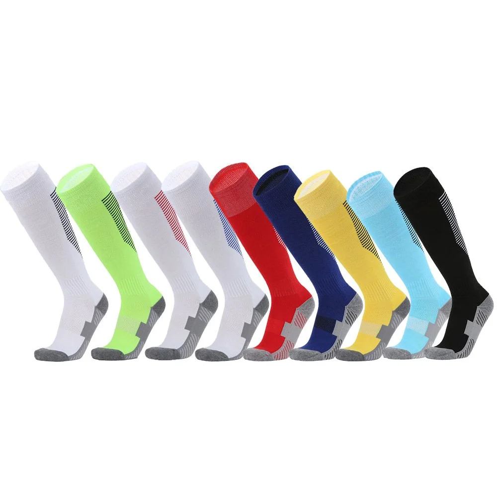 1 Pair Football Sports Socks Long Knee Cotton Spandex Kids Legging Stockings Soccer Baseball Ankle Children Socks