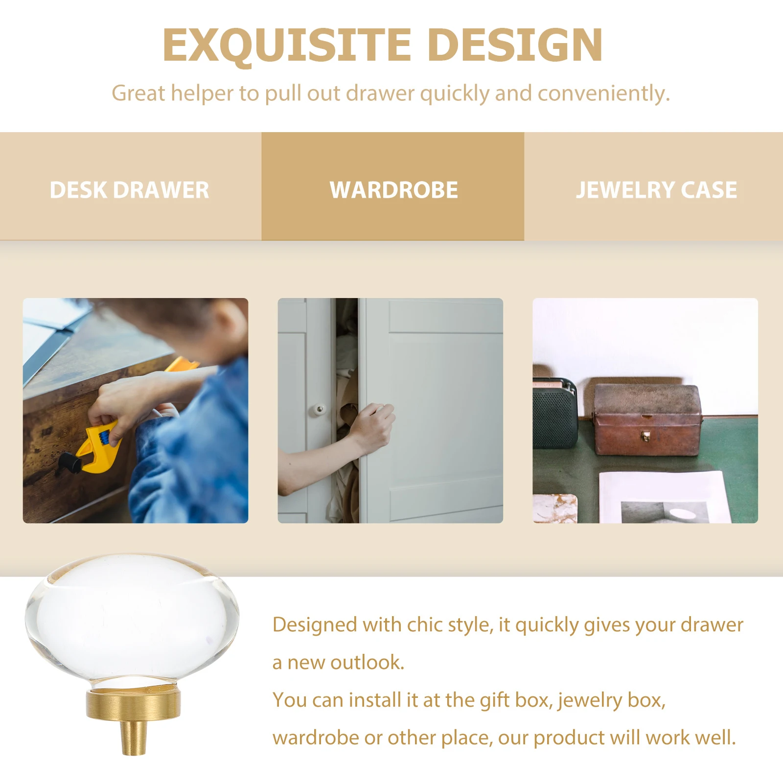 

Crystal Balls Cabinet Handle Sturdy Copper Single Hole Door Knobs Wardrobe Drawer Pulls Furniture Door Pulls Wardrobe Handles