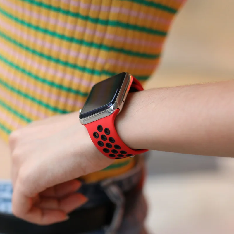 Силиконовые спортивные ремешки для Apple Watch 10 Band 46 мм 42 мм 45 мм 44 мм Ultra 49 мм 40 41 мм Браслет Pride iWatch Series 8 7 6 4 5 9 SE