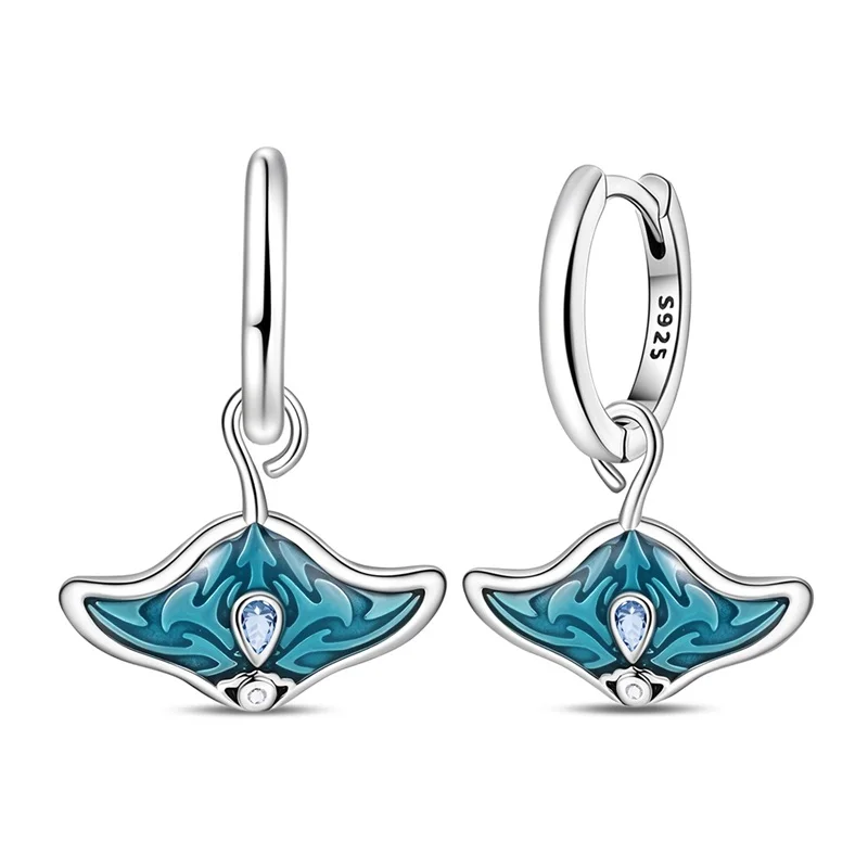 2026 New 925 Sterling Silver Devil Fish Earrings For Women Fashion Exquisite Birthday Anniversary Jewelry Gifts