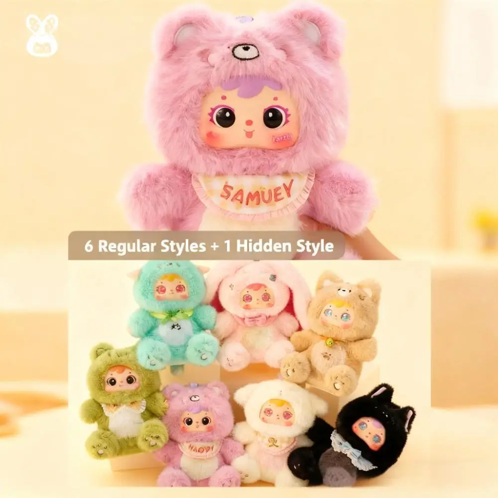 

Samuel Animal Crazy Party Series Mystery Blind Box Electric Interactive Plush Doll Desk Decor Creative Trendy Toy Surprise Gifts