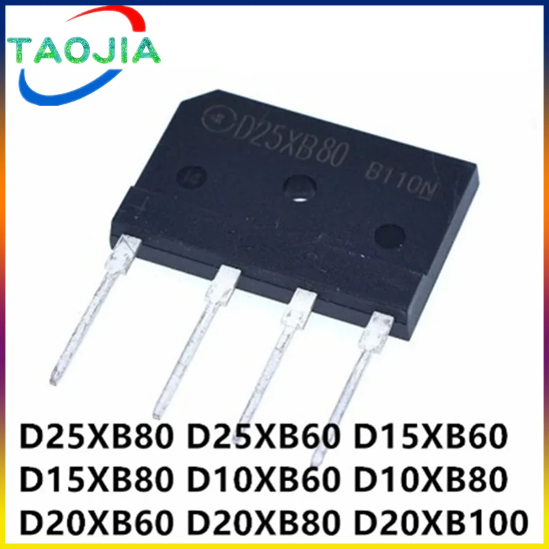 5pcs D25XB80 D25SBA80 bridge rectifier 25V 800V D25XB60 D15XB60 D15XB80 D10XB60 D10XB80 D20XB60 D20XB80 D20XB100 D25XB100