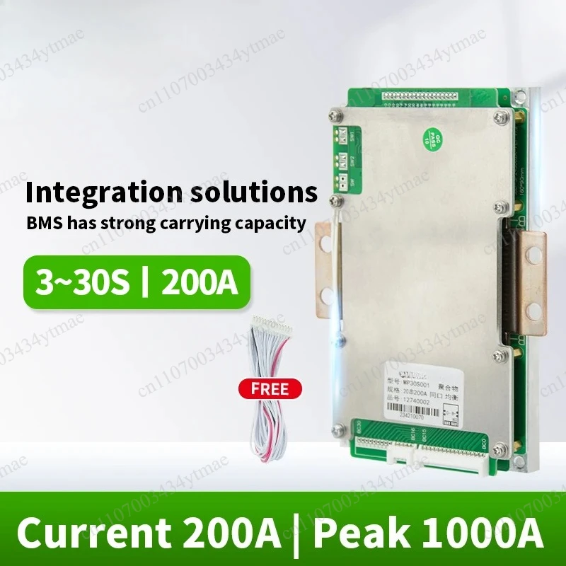 12V to 72V 3S-24S LiFePO4 BMS, 100A 120A 150A 200A 250A 4S Lithium Battery Management System