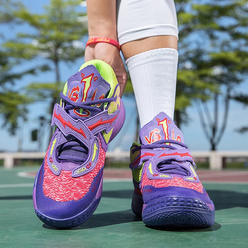 

Men's And Women's Basketball Shoes Non-Slip Wear-Resistant Shock-Absorbing Lightweight Breathable Mesh Trendy Sport Sneakers