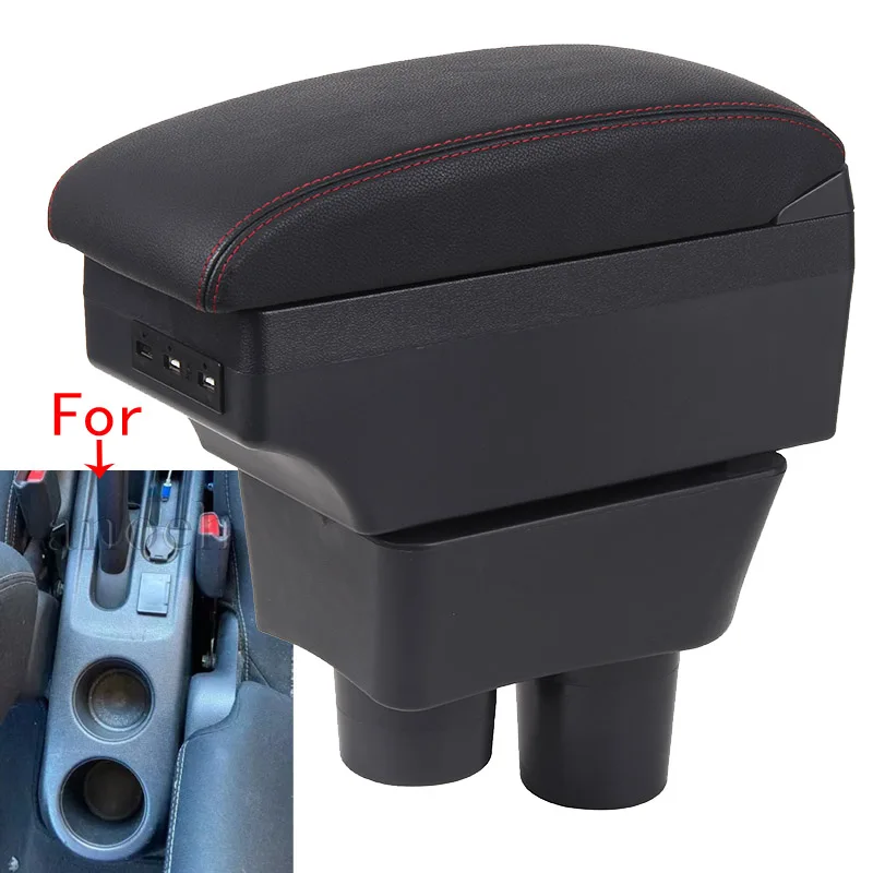 For Nissan Almera Armrest Box For Nissan Versa Rotatable Car Armrest storage Box Car Accessories Interior details Retrofit parts