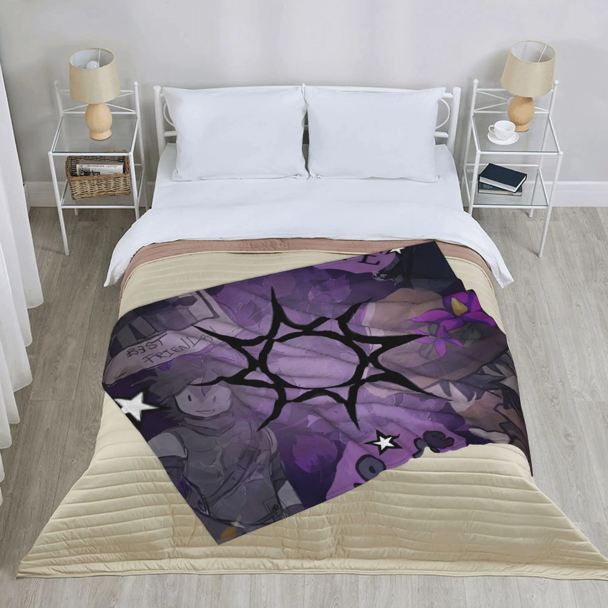 Azuretime أنيمي غامض بطانية Azure لمرةين فورسكين مضحك رمي البطانيات للمنزل 200x150 سنتيمتر لحاف #4