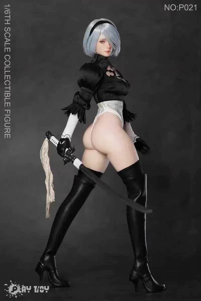 Pré-venda brinquedo de jogo p021 figura nier beleza 2b irmã médica grau silicone corpo 12in 1/6 figura de ação boneca modelo soldado