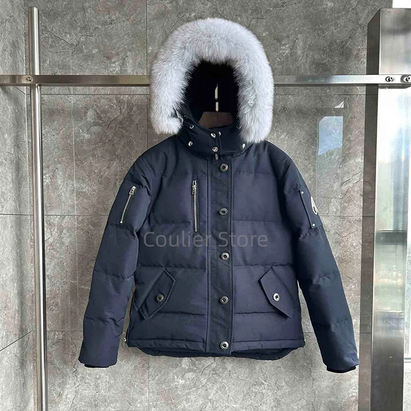 سترة نسائية كندية سفلية، معطف دافئ سميك، سترة نسائية بيضاء مناسبة للمناطق الثلجية الباردة للغاية #6