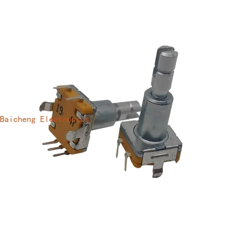 10PCS EC11 encoder with push switch 30 fixed point 15 pulse potentiometer 20mm thin shaft round handle