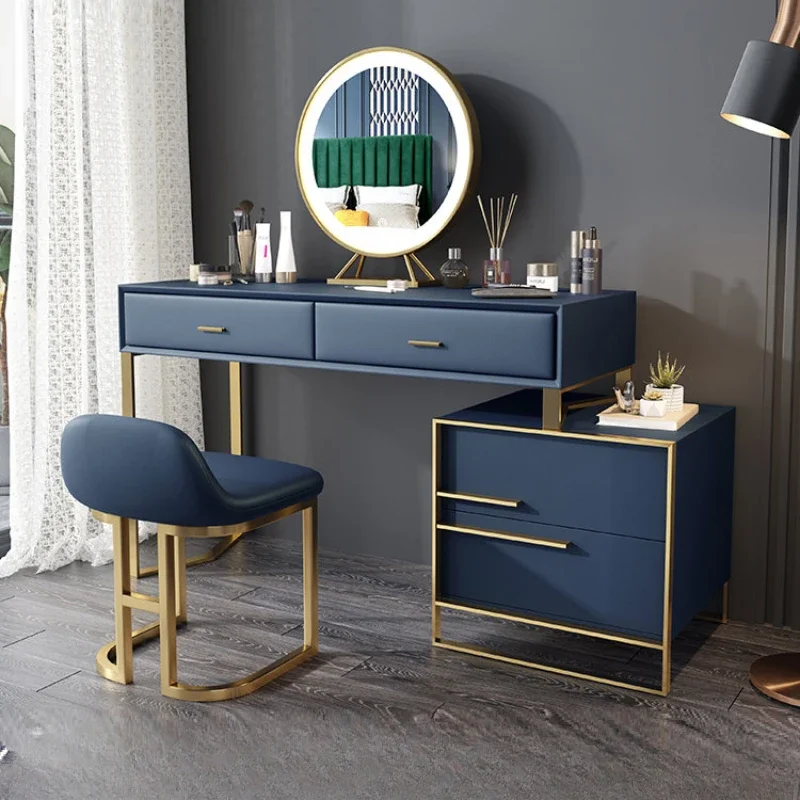 Luxury Wooden Vanity Dresser Storage Cabinet Make Up Mirrors Dressing Table Modern Women Coiffeuse De Chambre Bedroom Furniture