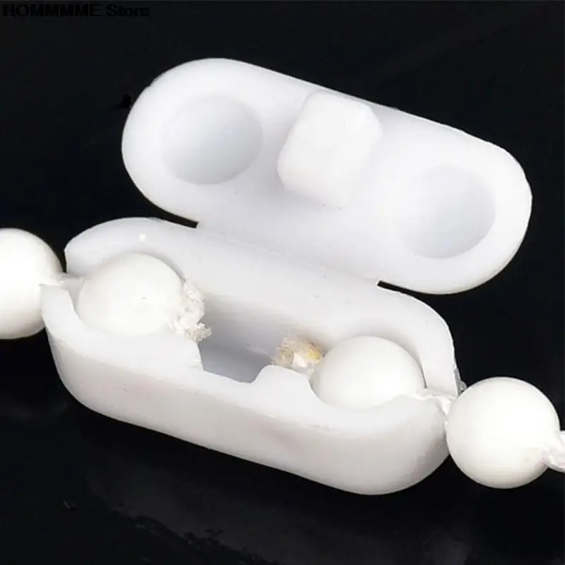 10pcs Plastic Roller Blinds Pull Cord Connector Curtain Chain Connector For Vertical Blinds Joiners Spare Tool Replacement