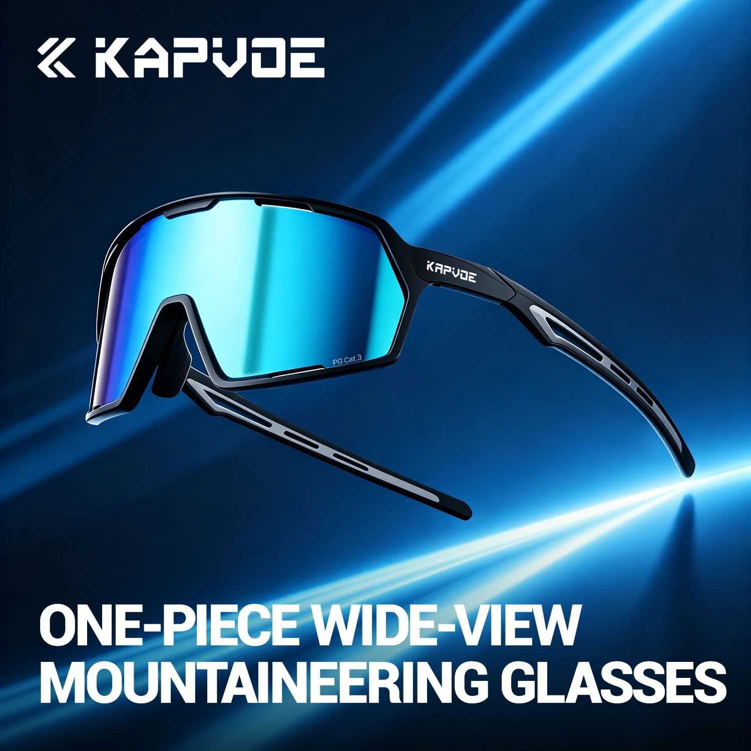 KAPVOE Fahrradbrille Rennrad-Sonnenbrille UV400 Fahrrad Outdoor-Sport Camping Zubehör Baseball Wandern Golf Brillen