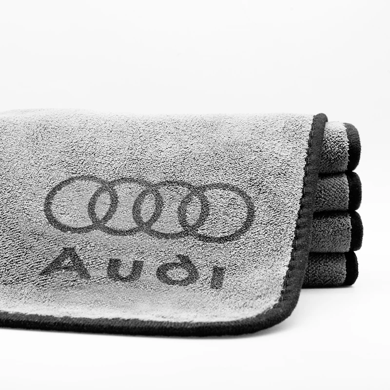 Car valve cover For Audi A1 A3 A4 A5 A6 A7 A8 Q2 Q3 Q5 Q7 Q8 S1 S3 Auto Wash Microfiber Towel Cleaning Drying Cloth Accessories