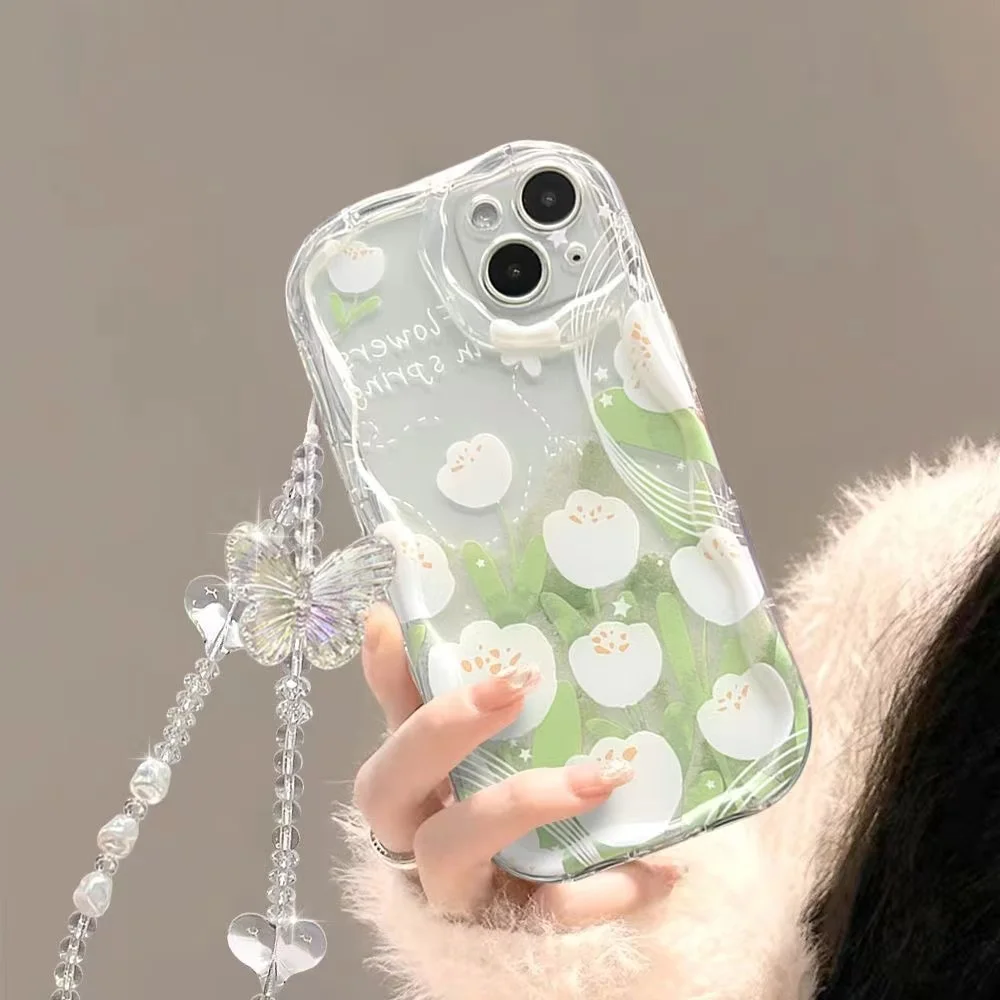 Flower 3D Butterfly Case For Vivo Y17S Y33S Y22 Y35 Y36 Y27 Y16 Y21 Y33 Y75 Y28 Y93 Y91 Y11 Y15S Y17 Y53S Y20 Y31 Y51 Y02 Cover