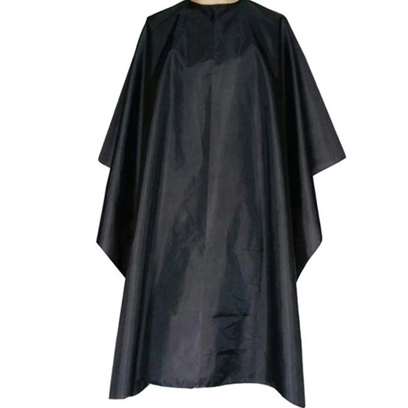 1pc Adult Hairdressing Cape Gown Hair Salon Cover Grooming Apron Unisex Black Cloak