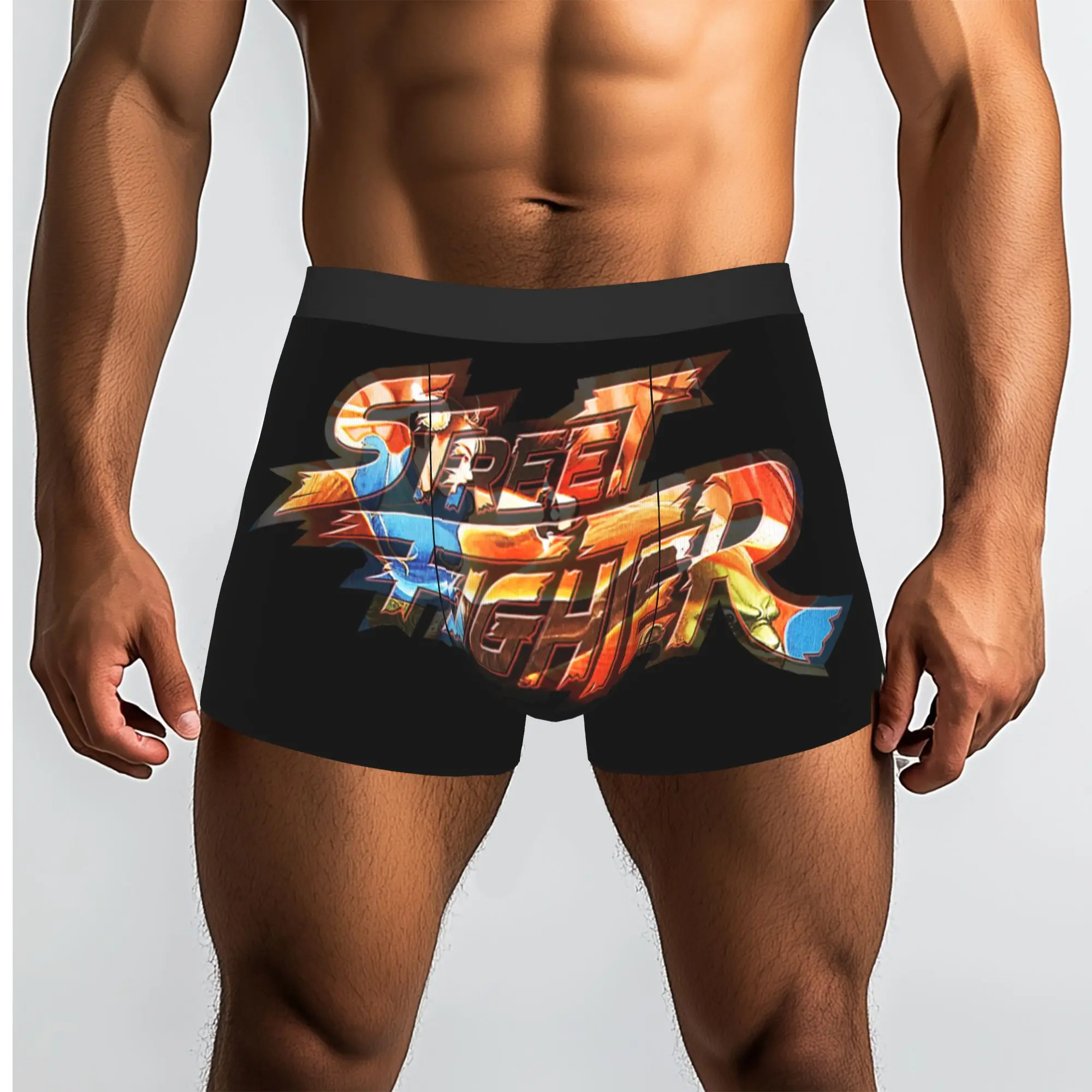 Chun Li Kick Epic Battle Retro Gamer Street Fighter Underpants Homme Panties Men's Underwear Ventilate Shorts Boxer Briefs