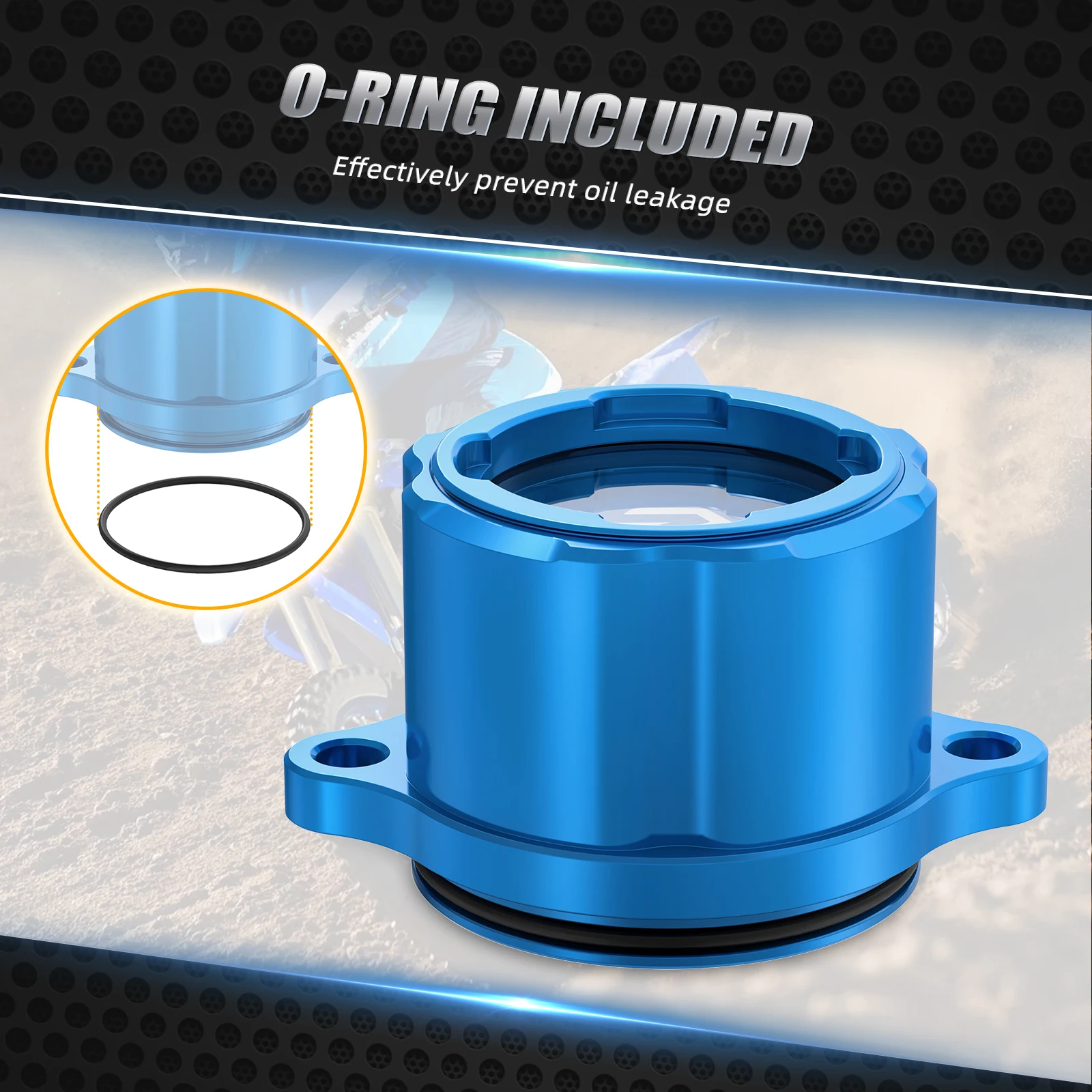 

NICECNC For Yamaha YZ450F 2023-2024 YZ450FX WR450F 2024 YZ 450F 450FX WRF 450 Transparent Engine Oil Filter Cap BHR-13447-00-00