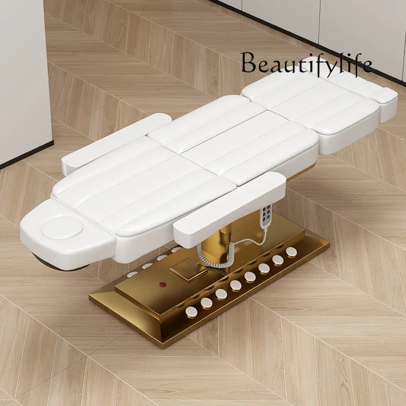 High-End Electric Beauty Bed Body Massage Lifting Multi-Functional Special Light Luxury Gold-Plated Stainless Steel