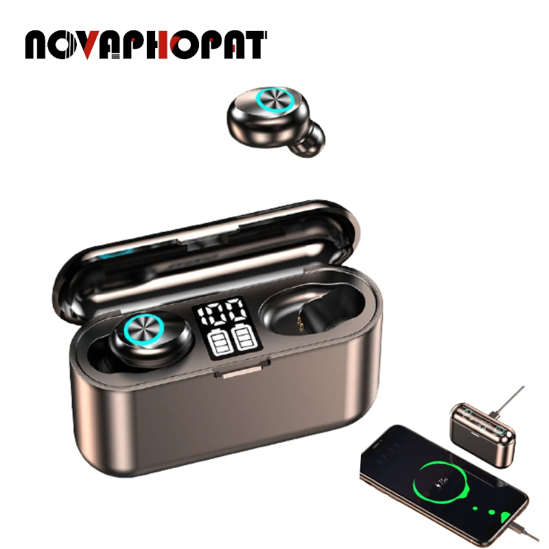 Bluetooth 5.2 Earphones 2000mAh Charging Box Speaker Wireless Earphone Headphone In-ear Stereo Sports Waterproof Earbuds Headset