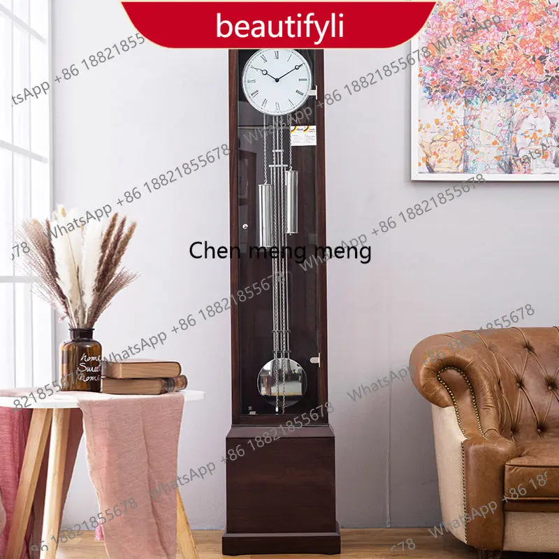 Mechanical standing clock Floor Living room European pendulum clock Household new Chinese clock a55