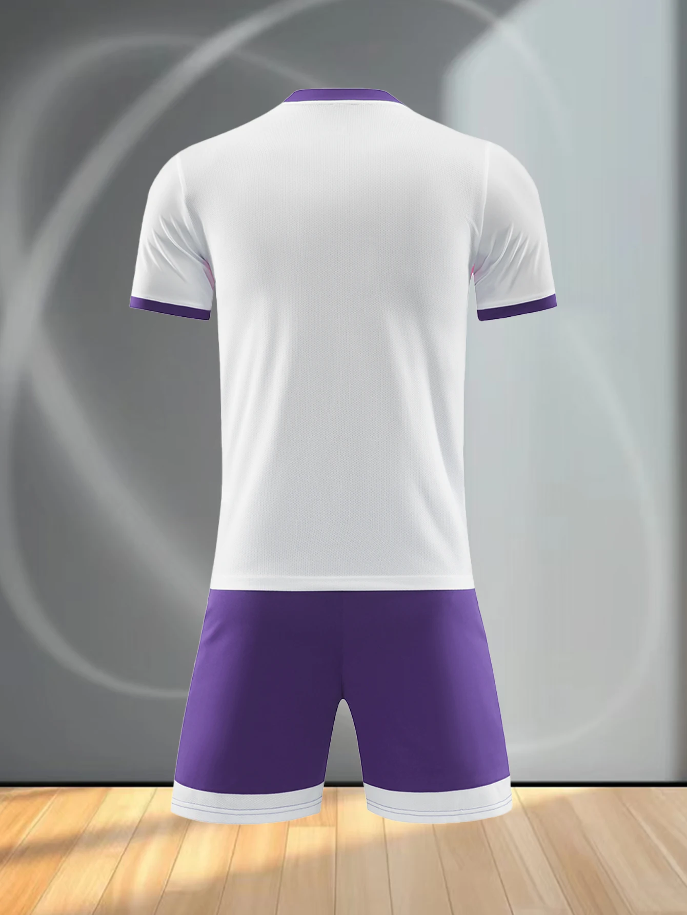 Top girocollo uniforme da calcio sportiva casual da uomo con pantaloncini traspiranti alla moda Comodo set di tute da calcio