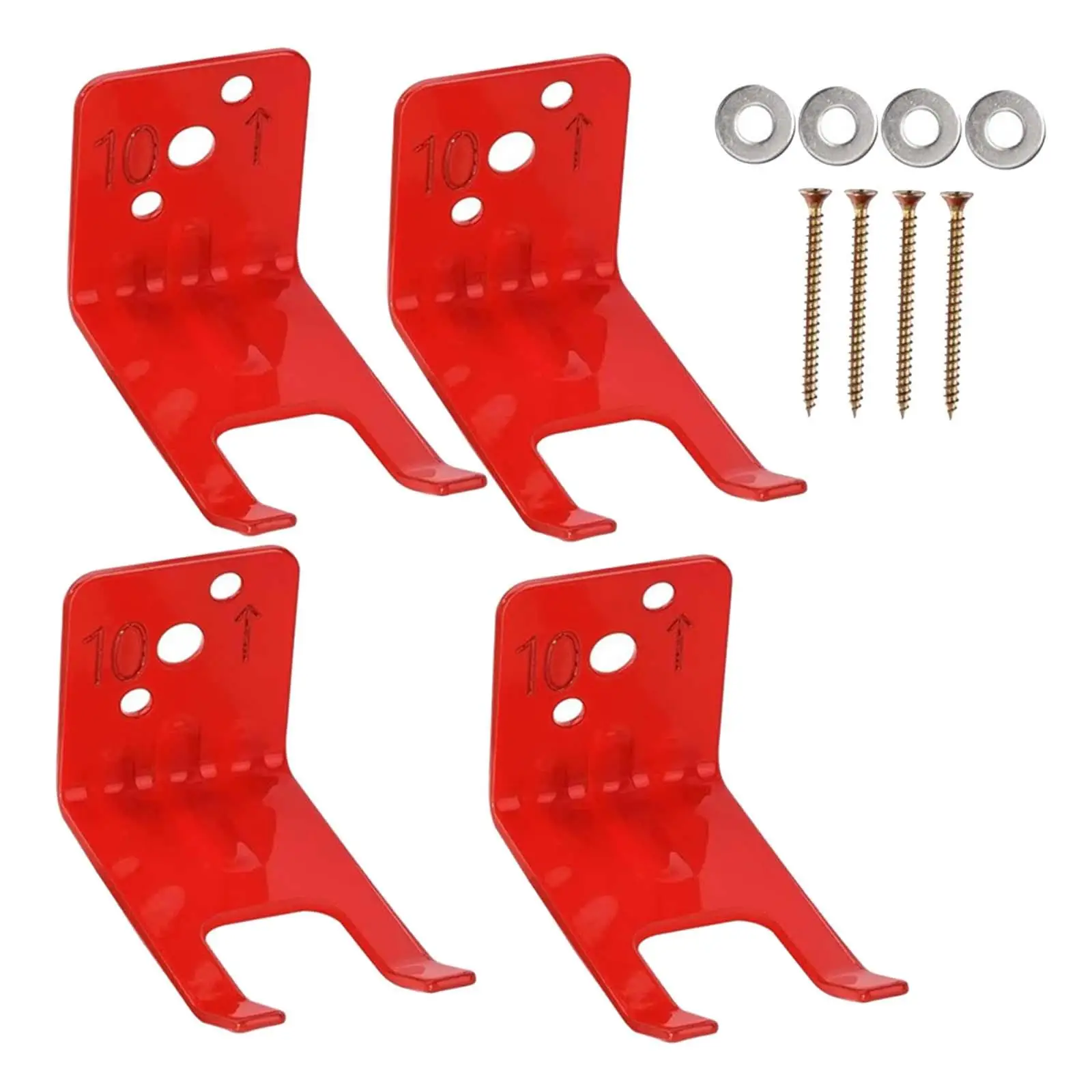 4x Fire Extinguisher Mount Brackets Mount Holder for School Supermarket Cafe