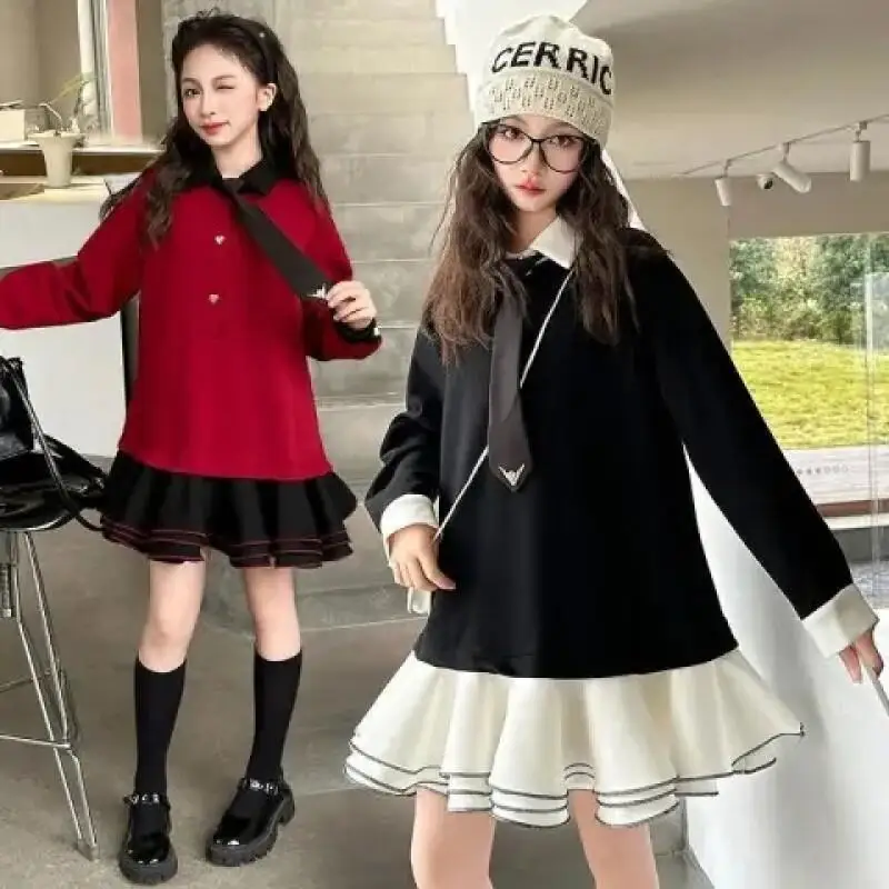 

Kawaii повседневный комплект пальто, модная детская одежда для девочек, зима 2025 года, осенняя одежда для девочек, женская мягкая одежда для девочек Slojd Kids Konges