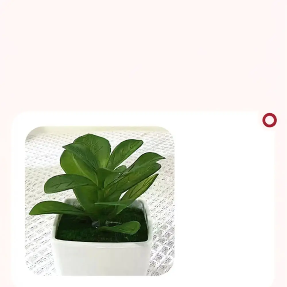Mini Artificial Succulent Potted Plant Faux Greenery Home Garden Decoration Office Tabletop Ornament Plastic Simulation Bonsai