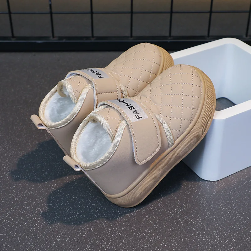 

Толстые короткие зимние сапоги на флисовой подкладке для детей — теплые хлопковые зимние ботинки для малышей, теплая обувь для мальчиков и девочек