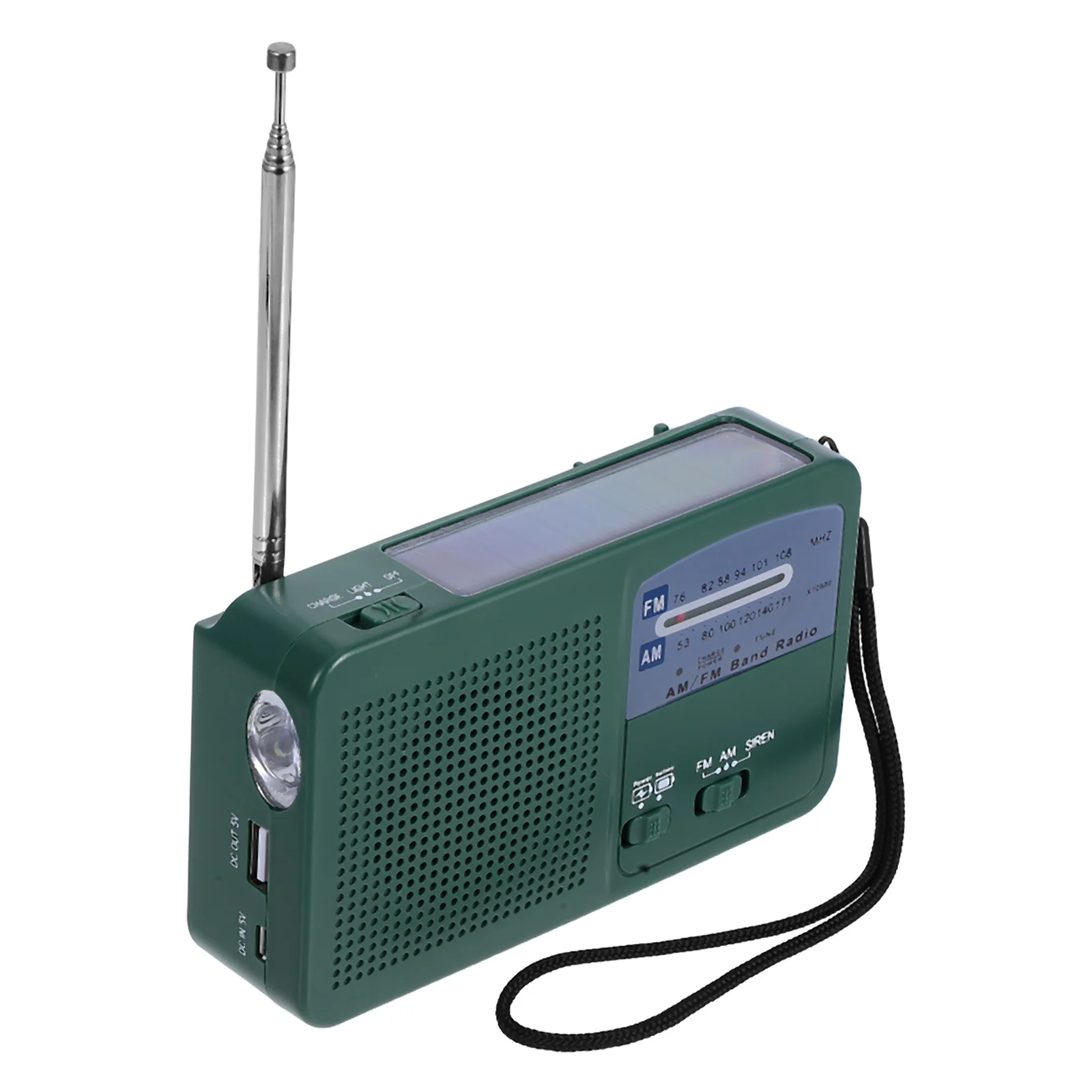 

Emergency Hand Crank Radio Portable Solar Flashlight Phone Outdoor Survival Emergency Alert Radio Smartphone