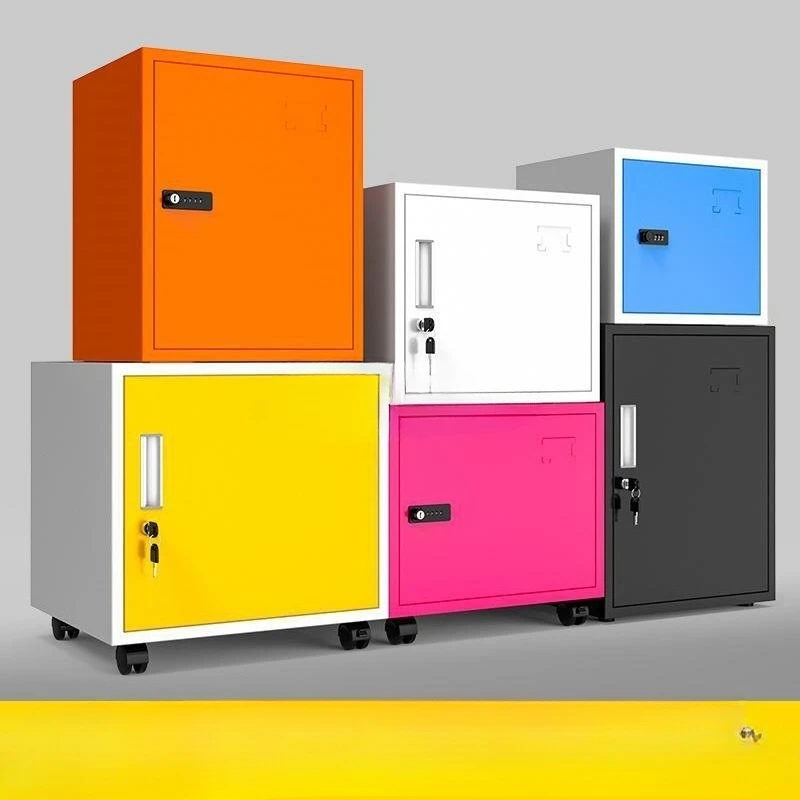 

Однодверный железный шкаф для документов, бытовой небольшой шкафчик с паролем, настольный стол под шкафом, мобильная настенная подвеска с замком