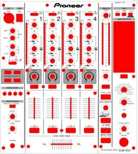 Pioneer DJM-750 Djm750  Mixing Console Film Panel Protection Sticker.Not Iron Panel view 3