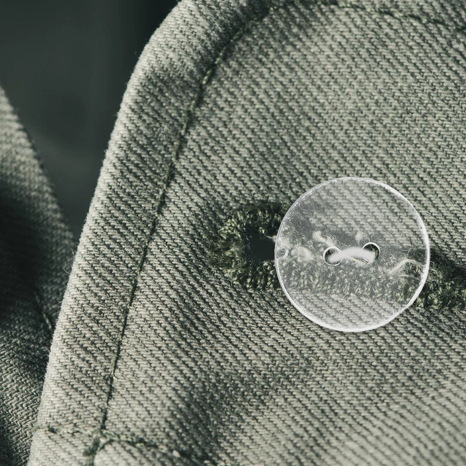 

50Pcs Round Resin Sewing Buttons DIY Crafts Decorative Transparent Durable Handmade Shirts Coats Round Transparent Snap Button