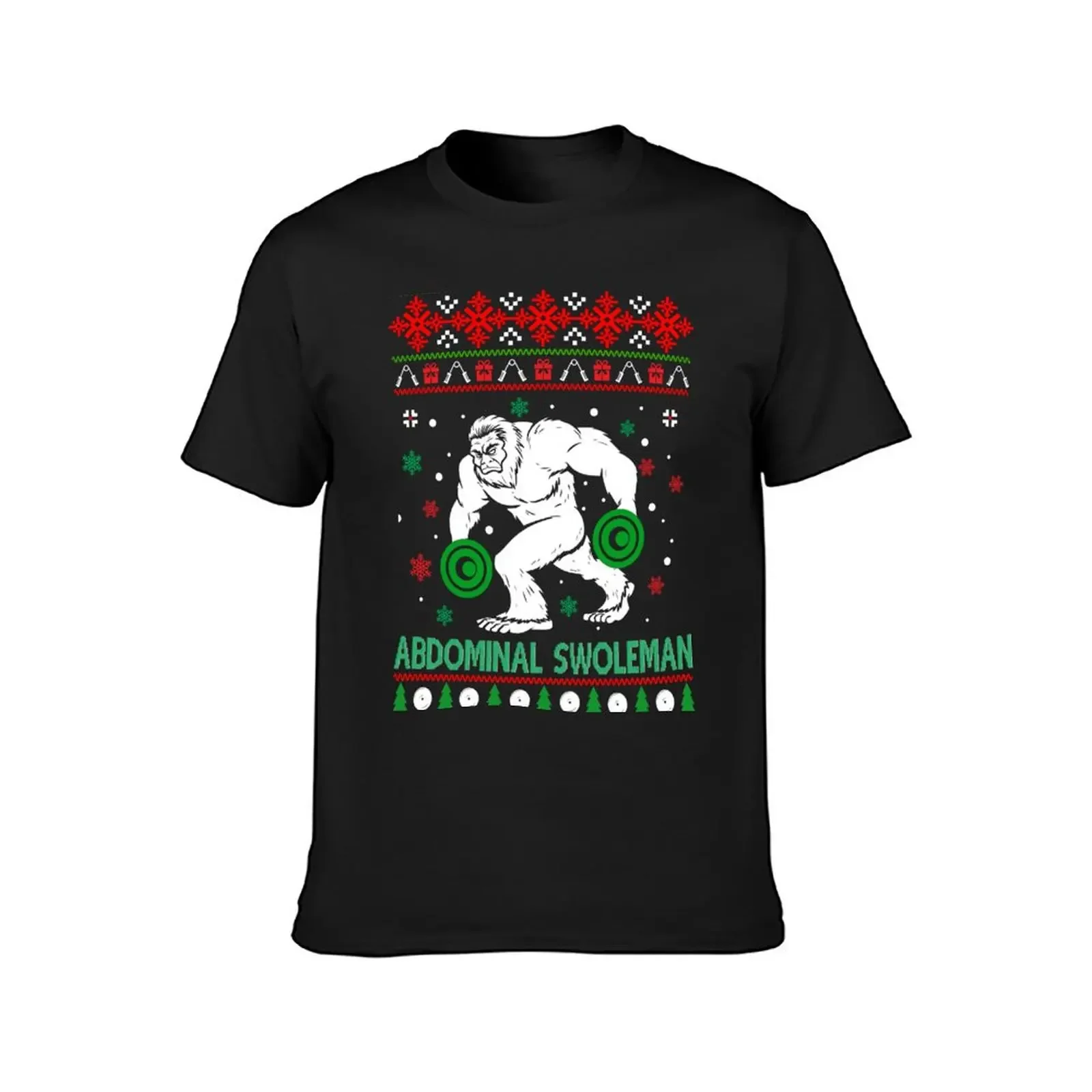 Abdominal Swoleman Christmas Ugly Sweater T-Shirt animal prinfor boys designer shirts boys animal print clothing for men