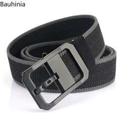 Bauhinia 2022 New Fashion Jeans Youth Men's Canvas Belt 120*3.8cm Outdoor Casual Tactical Durable Pin Buckle Belt