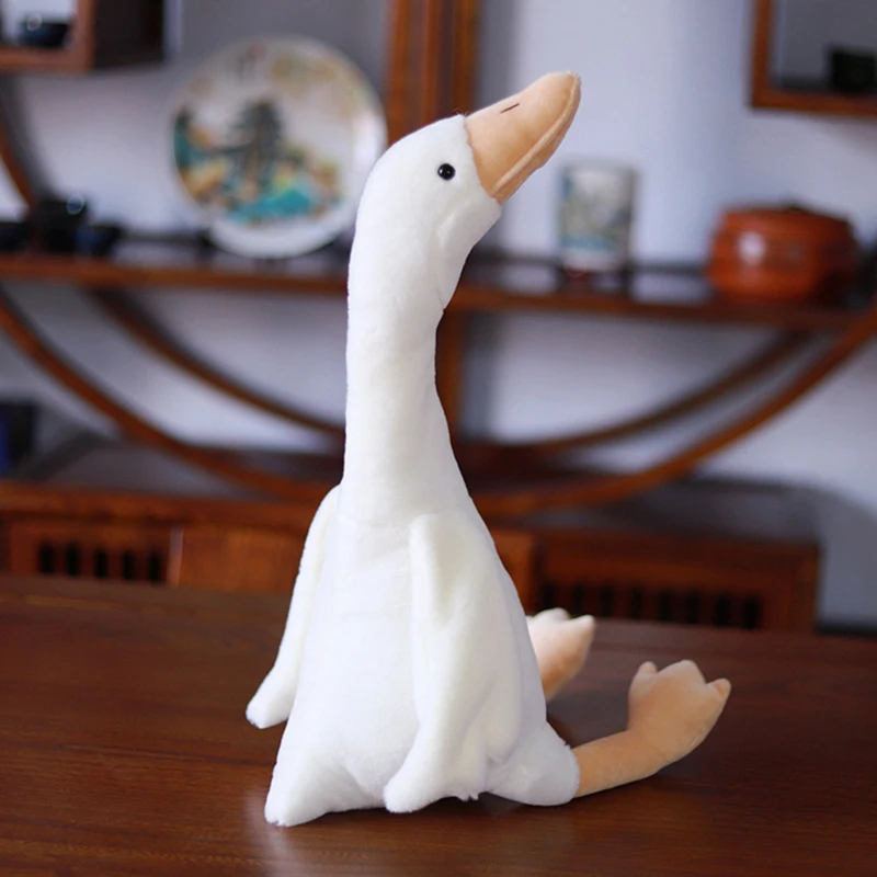Bambola di peluche ripiena d'oca a collo lungo Bambole di peluche morbide e carine Animali di peluche Giocattoli per bambini Regali di compleanno per bambini