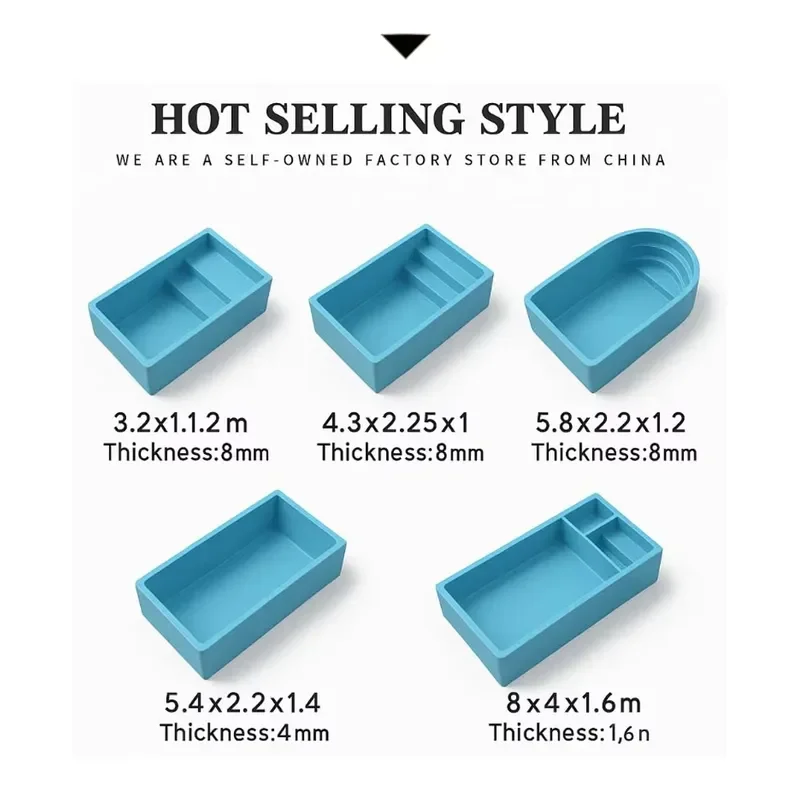 Custom Fiberglass Outdoor Swim Pool Cheap Price 8m 10m Inground Swimming Pool for Adults